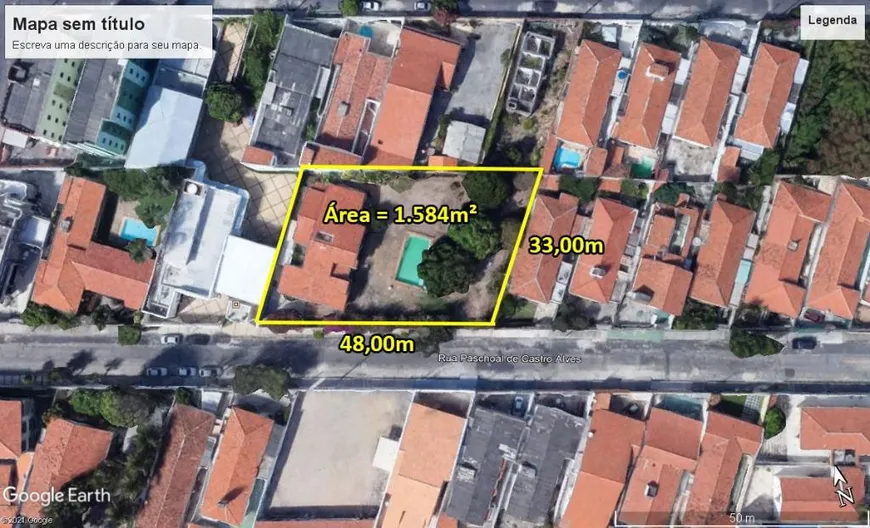 Foto 1 de Lote/Terreno para venda ou aluguel, 1584m² em Papicu, Fortaleza