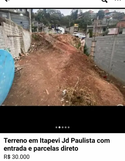 Foto 1 de Lote/Terreno com 1 Quarto à venda, 400m² em Jardim Paulista, Itapevi