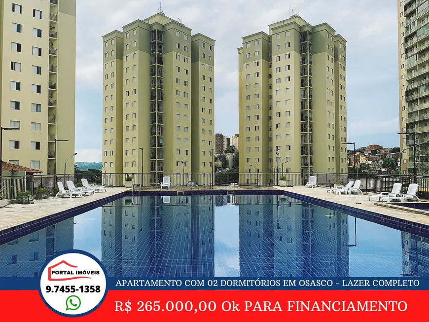 Foto 1 de Apartamento com 2 Quartos à venda, 51m² em Quitaúna, Osasco