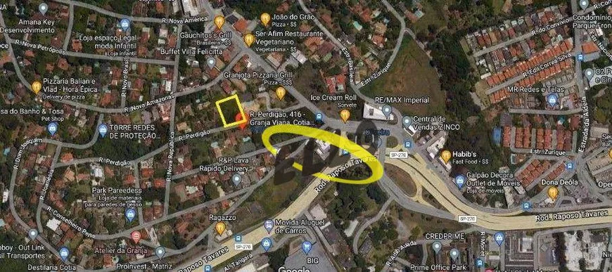 Foto 1 de Lote/Terreno à venda, 2162m² em Granja Viana, Cotia