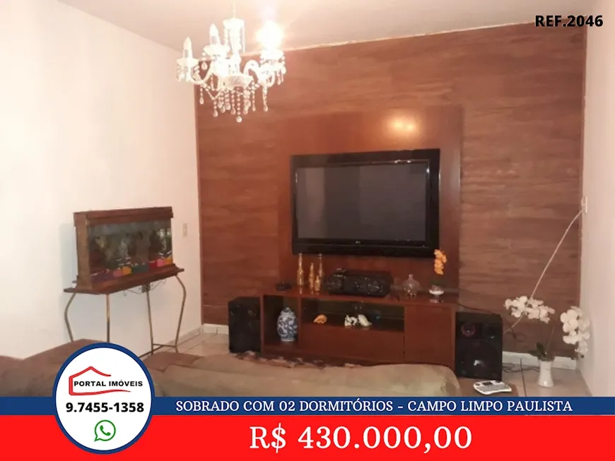 Foto 1 de Casa com 2 Quartos à venda, 100m² em Jardim São Conrado, Campo Limpo Paulista