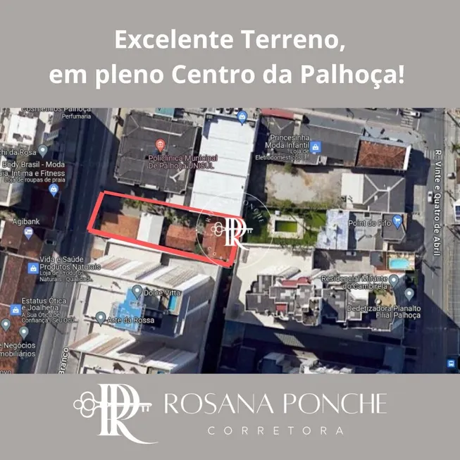 Foto 1 de Lote/Terreno à venda, 798m² em Centro, Palhoça