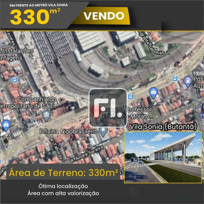 Foto 1 de Lote/Terreno à venda, 330m² em Vila Sônia, São Paulo