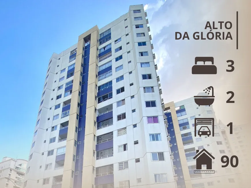 Foto 1 de Apartamento com 3 Quartos à venda, 90m² em Alto da Glória, Goiânia