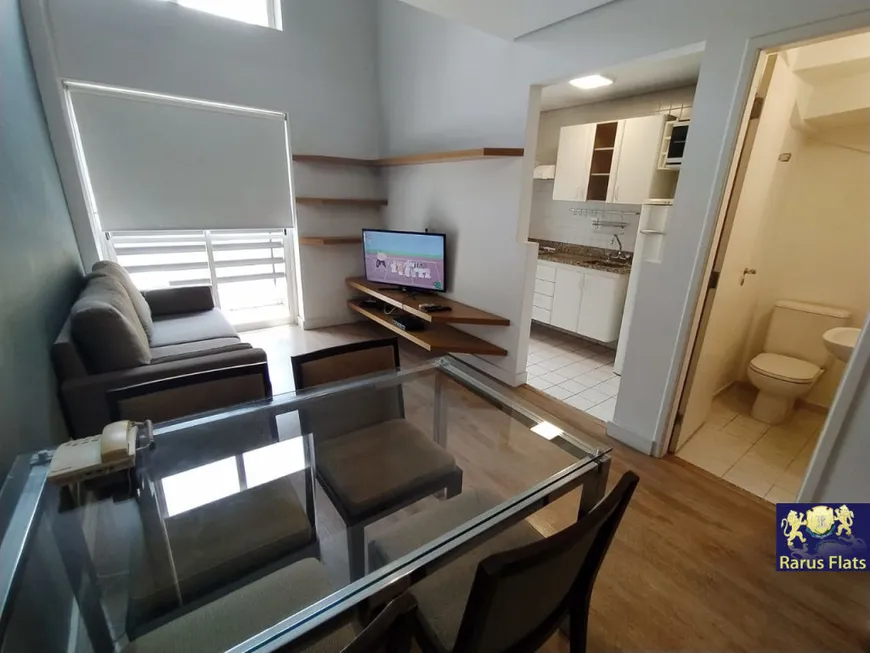 Foto 1 de Flat com 1 Quarto para alugar, 44m² em Moema, São Paulo