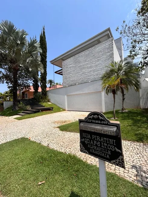 Foto 1 de Casa de Condomínio com 5 Quartos à venda, 566m² em Alphaville Flamboyant Residencial Araguaia, Goiânia