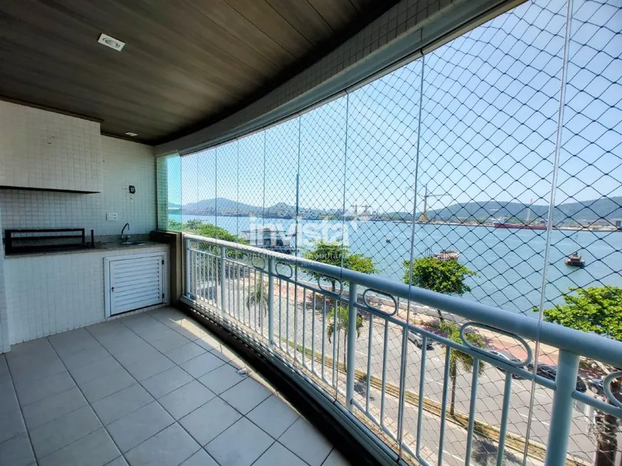 Foto 1 de Apartamento com 3 Quartos para alugar, 200m² em Ponta da Praia, Santos