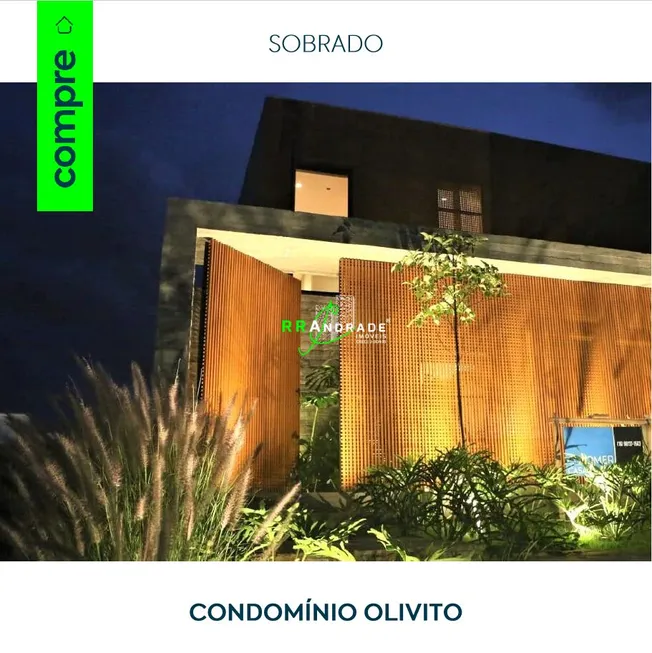 Foto 1 de Casa de Condomínio com 3 Quartos à venda, 25m² em Residencial Olivito, Franca
