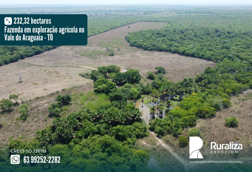 Foto 1 de Fazenda/Sítio à venda, 232m² em Zona Rural, Cristalândia