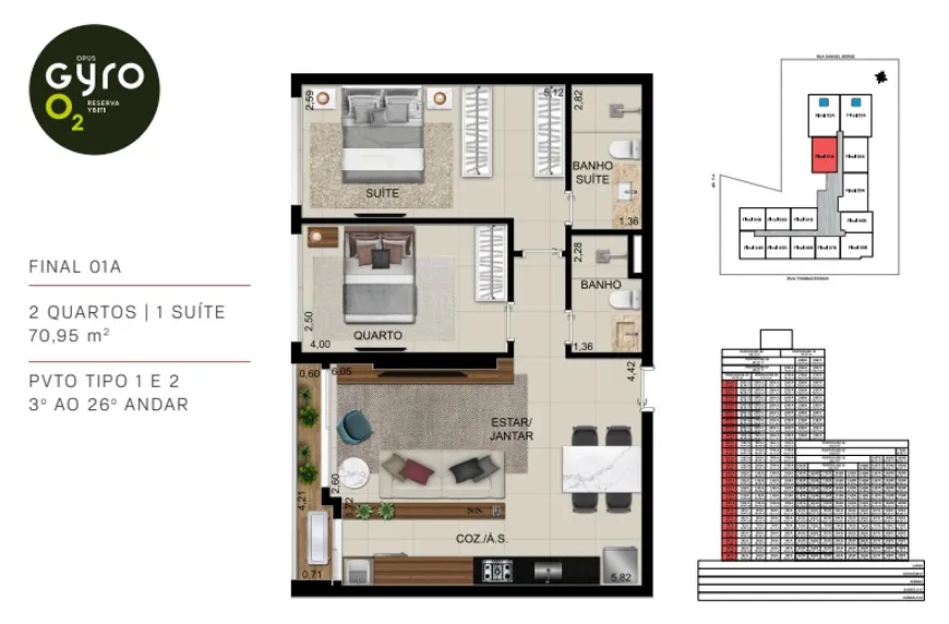 Foto 1 de Apartamento com 2 Quartos à venda, 71m² em Serrinha, Goiânia