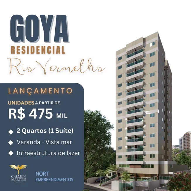 Foto 1 de Apartamento com 2 Quartos à venda, 57m² em Rio Vermelho, Salvador