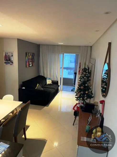 Foto 1 de Apartamento com 3 Quartos para alugar, 77m² em Ponta da Praia, Santos