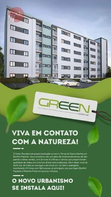 Foto 1 de Apartamento com 2 Quartos à venda, 51m² em Bonfim Paulista, Ribeirão Preto