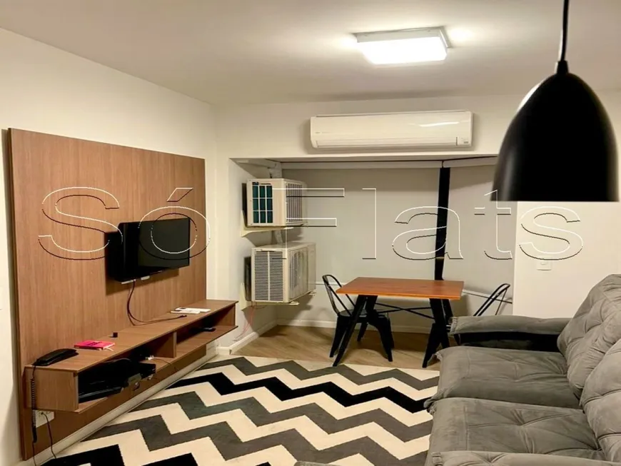 Foto 1 de Flat com 1 Quarto para alugar, 42m² em Ibirapuera, São Paulo