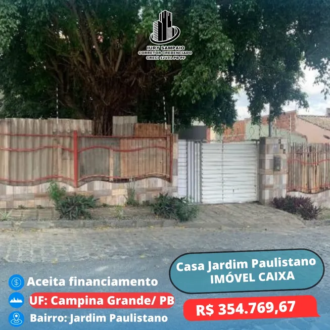 Foto 1 de Casa com 5 Quartos à venda, 391m² em Jardim Paulistano, Campina Grande