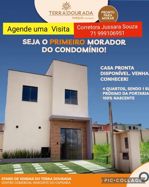 Foto 1 de Casa de Condomínio com 4 Quartos à venda, 82m² em Parque Nascente do Rio Capivara, Camaçari