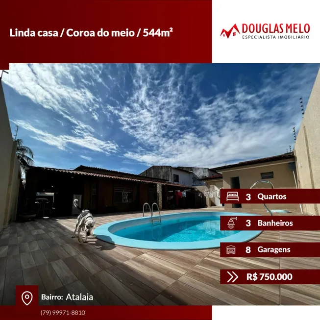 Foto 1 de Casa com 3 Quartos à venda, 544m² em Coroa do Meio, Aracaju