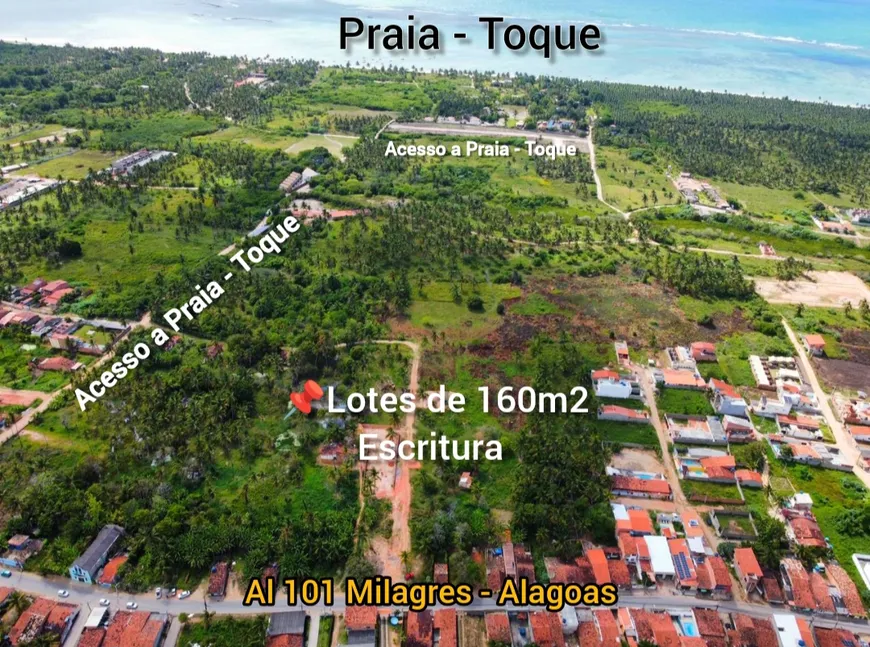 Foto 1 de Lote/Terreno com 1 Quarto à venda, 200m² em Centro, São Miguel dos Milagres