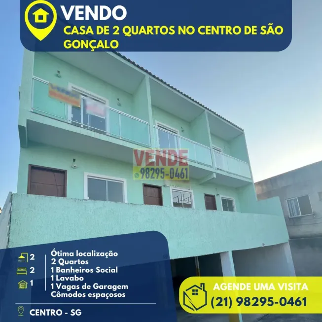 Foto 1 de Casa com 2 Quartos à venda, 70m² em São Miguel, São Gonçalo