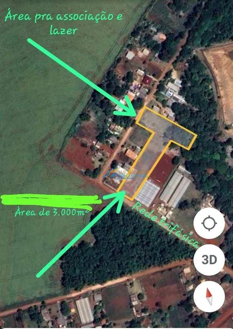 Foto 1 de Fazenda/Sítio à venda, 3000m² em Coqueiral, Cascavel