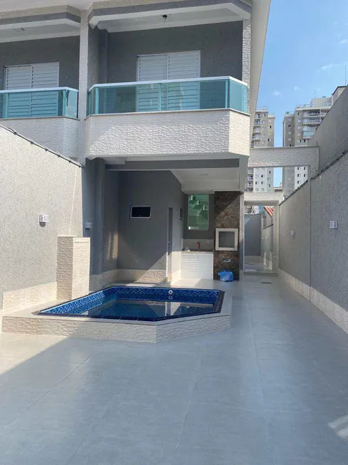 Foto 1 de Sobrado com 3 Quartos à venda, 120m² em Cidade Ocian, Praia Grande