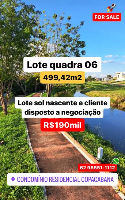 Foto 1 de Lote/Terreno com 1 Quarto à venda, 520m² em Abadia de Goias, Abadia de Goiás