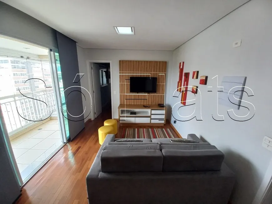 Foto 1 de Flat com 1 Quarto para alugar, 52m² em Jardim Paulista, São Paulo