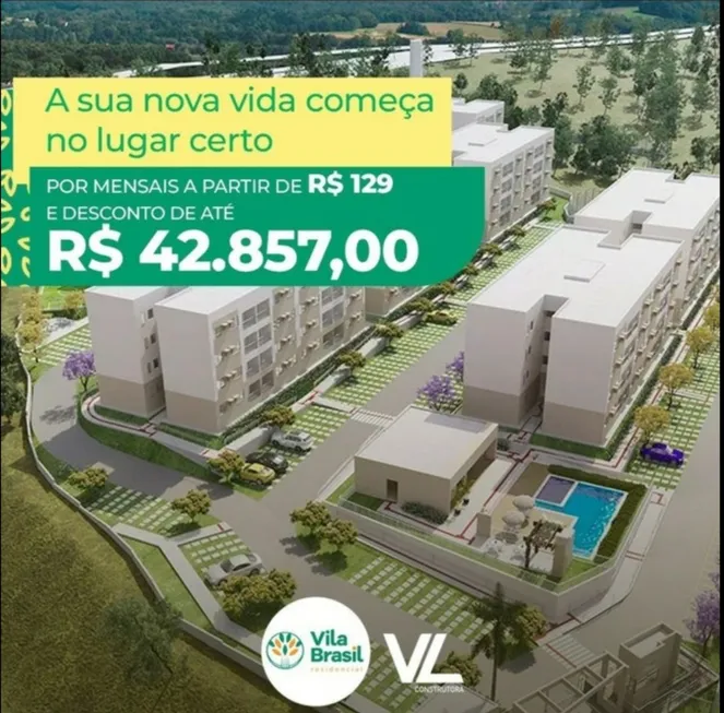 Foto 1 de Apartamento com 3 Quartos à venda, 53m² em Muribara, São Lourenço da Mata