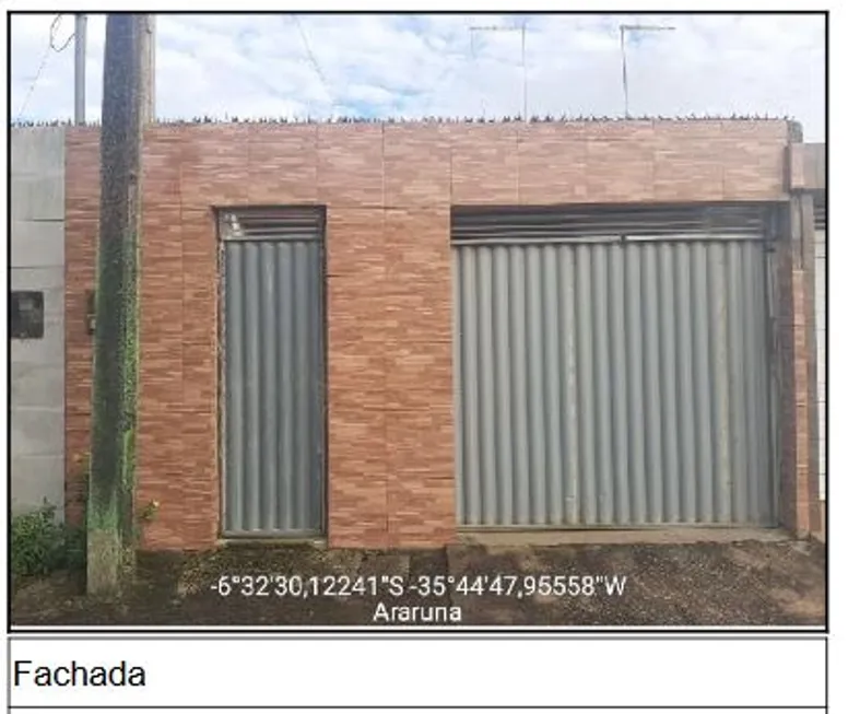 Foto 1 de Casa com 2 Quartos à venda, 125m² em , Araruna