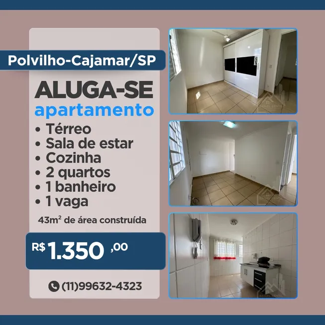 Foto 1 de Apartamento com 2 Quartos para alugar, 43m² em Polvilho, Cajamar