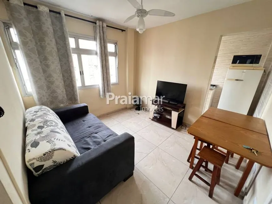 Foto 1 de Apartamento com 1 Quarto à venda, 55m² em Gonzaguinha, São Vicente