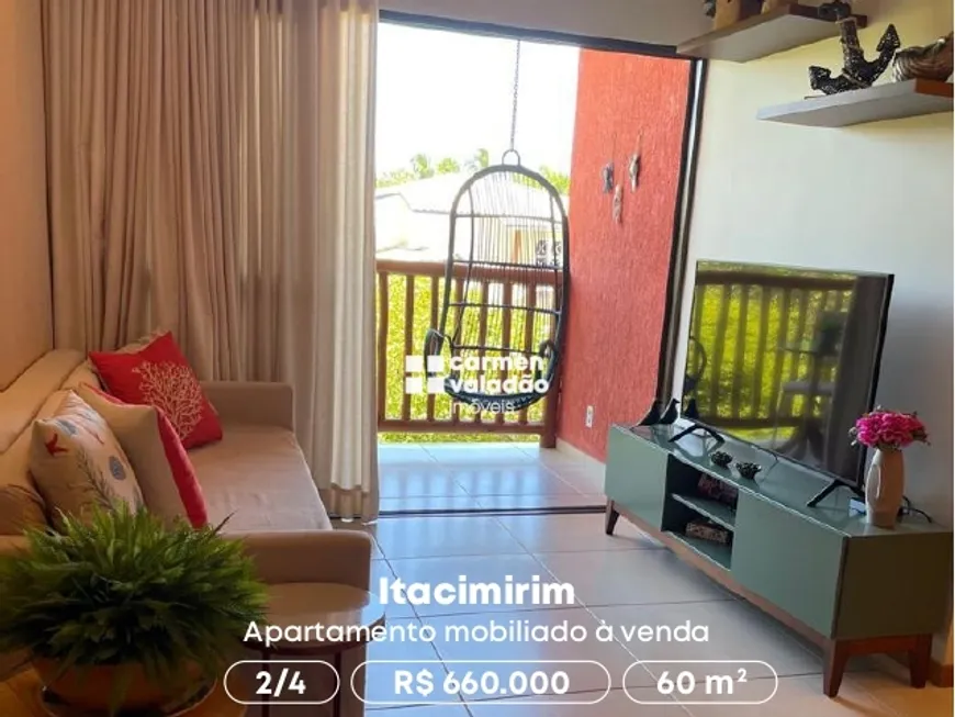 Foto 1 de Apartamento com 2 Quartos à venda, 60m² em Itacimirim Monte Gordo, Camaçari