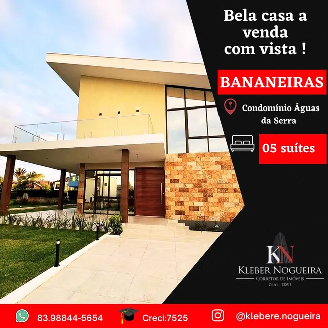 Foto 1 de Casa com 5 Quartos à venda, 360m² em Centro, Bananeiras