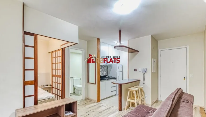 Foto 1 de Flat com 1 Quarto à venda, 35m² em Moema, São Paulo