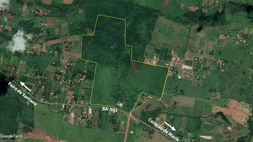 Foto 1 de Lote/Terreno à venda, 550000m² em Itacava, Coração de Maria