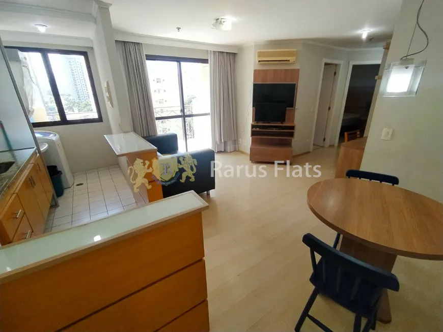 Foto 1 de Flat com 1 Quarto para alugar, 52m² em Vila Olímpia, São Paulo