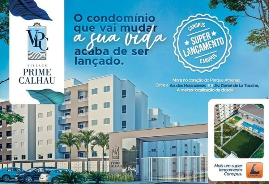 Foto 1 de Apartamento com 2 Quartos à venda, 51m² em Parque Athenas, São Luís