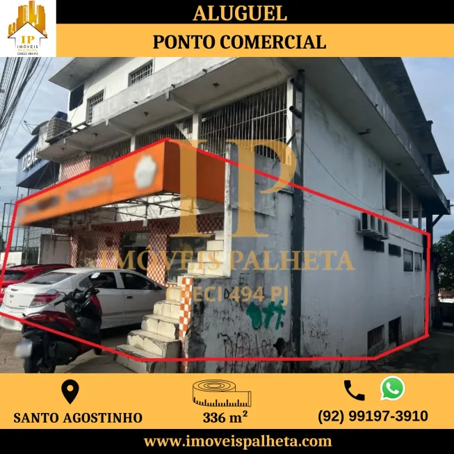 Foto 1 de Ponto Comercial para alugar, 336m² em Compensa, Manaus