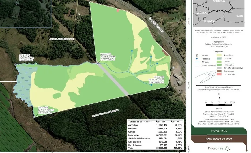 Foto 1 de Fazenda/Sítio com 1 Quarto à venda, 556600m² em Barragem Voçoroca, Tijucas do Sul