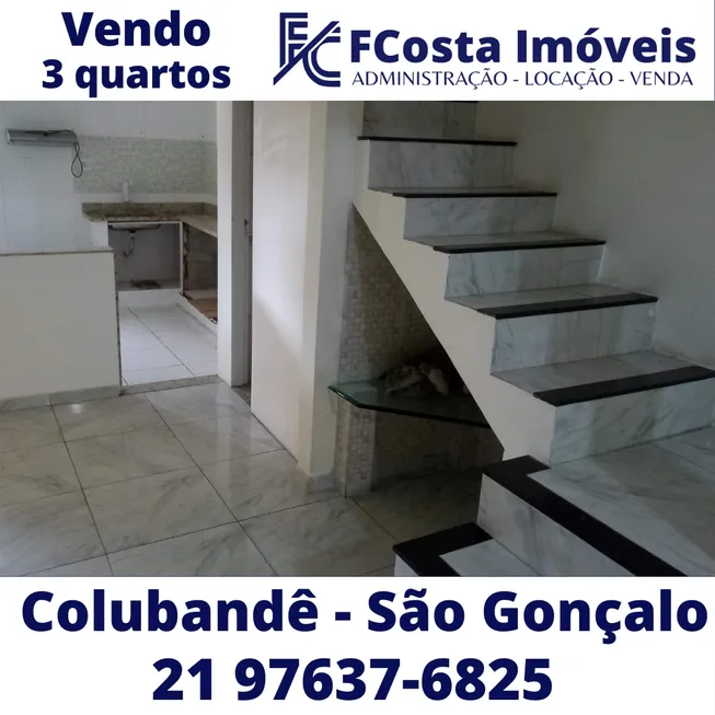 Foto 1 de Casa com 3 Quartos à venda, 65m² em Colubandê, São Gonçalo