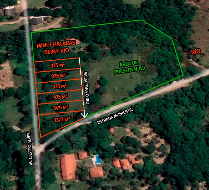 Foto 1 de Lote/Terreno à venda, 975m² em Olhos D Agua, Alexânia