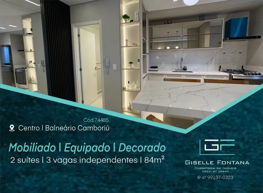 Foto 1 de Apartamento com 2 Quartos para venda ou aluguel, 84m² em Centro, Balneário Camboriú