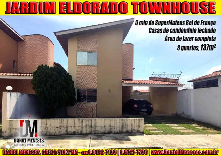 Foto 1 de Casa com 3 Quartos à venda, 137m² em Jardim Eldorado, São Luís