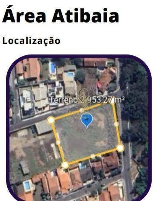 Foto 1 de Lote/Terreno à venda, 2953m² em Jardim Maristela, Atibaia