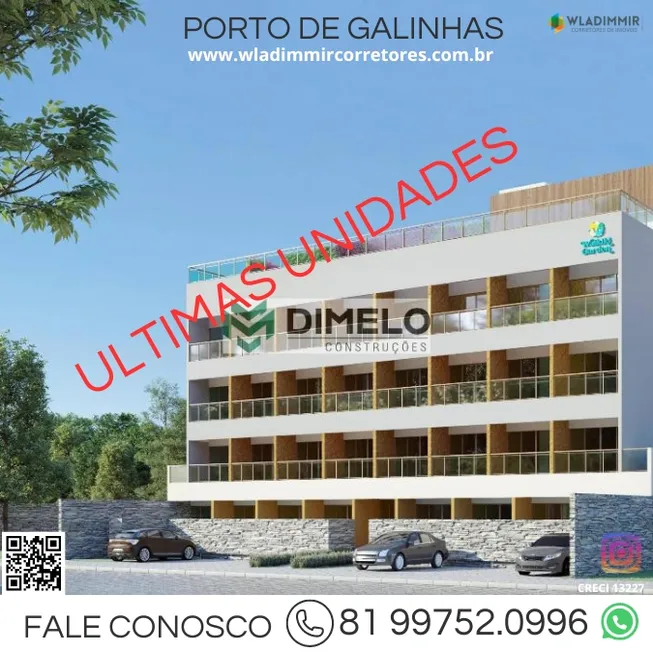 Foto 1 de Flat com 1 Quarto à venda, 21m² em Porto de Galinhas, Ipojuca