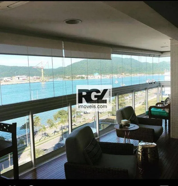 Foto 1 de Apartamento com 4 Quartos à venda, 189m² em Ponta da Praia, Santos