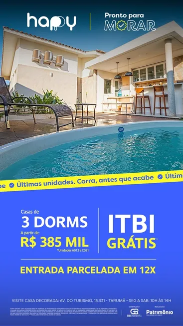 Foto 1 de Casa de Condomínio com 3 Quartos à venda, 56m² em Tarumã, Manaus