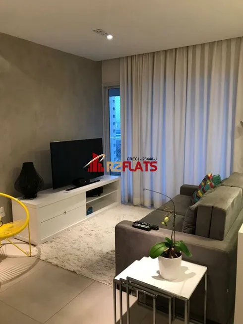 Foto 1 de Flat com 1 Quarto para alugar, 47m² em Campo Belo, São Paulo