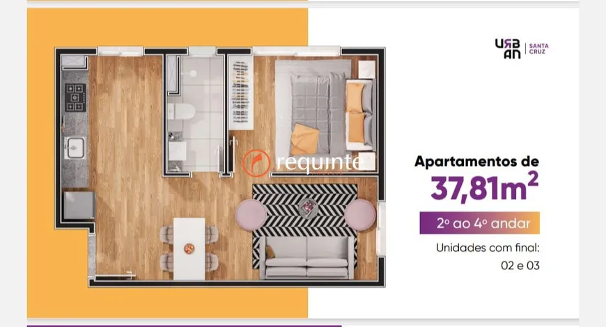 Foto 1 de Apartamento com 1 Quarto à venda, 37m² em Centro, Pelotas