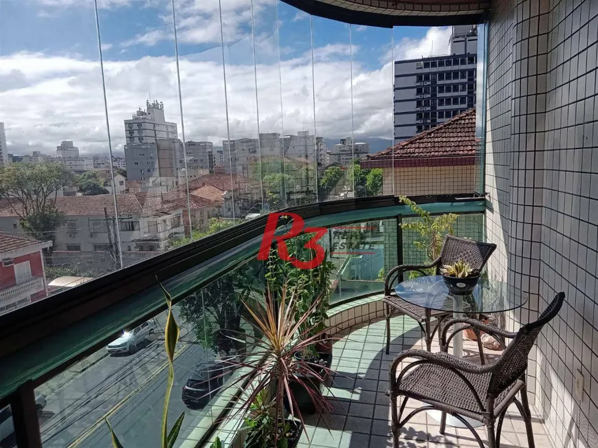 Foto 1 de Apartamento com 3 Quartos à venda, 150m² em Embaré, Santos